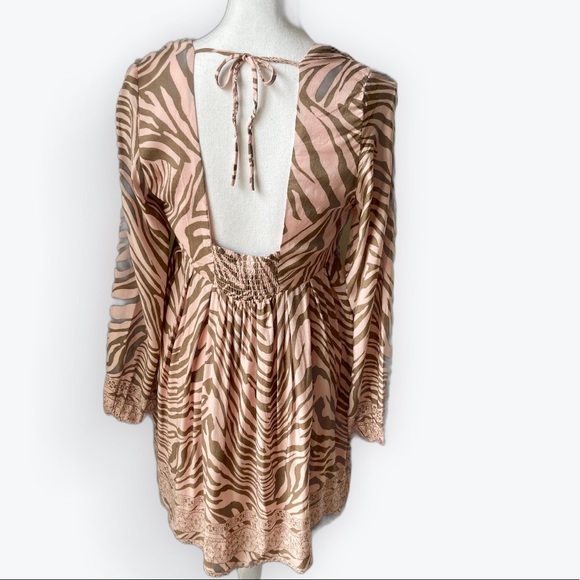 NWT Pink Zebra Mini Dress - Picture 3 of 7